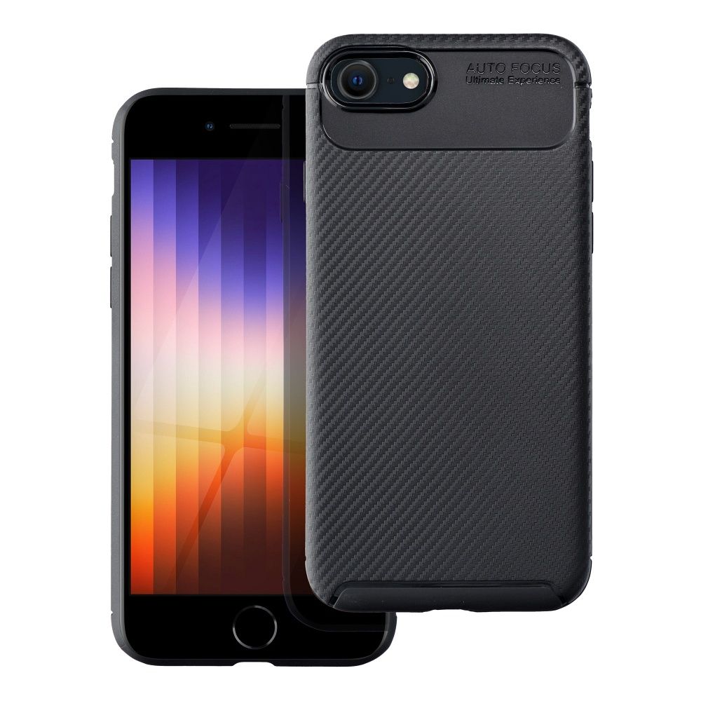 Case CARBON PREMIUM for IPHONE 7 / 8 / SE 2020 / SE 2022 black