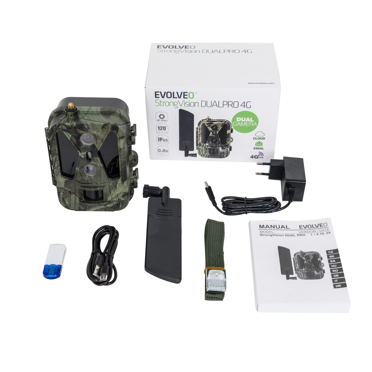 Evolveo StrongVision Dual PRO 4G, fotopast s odesíláním na Cloud a Email