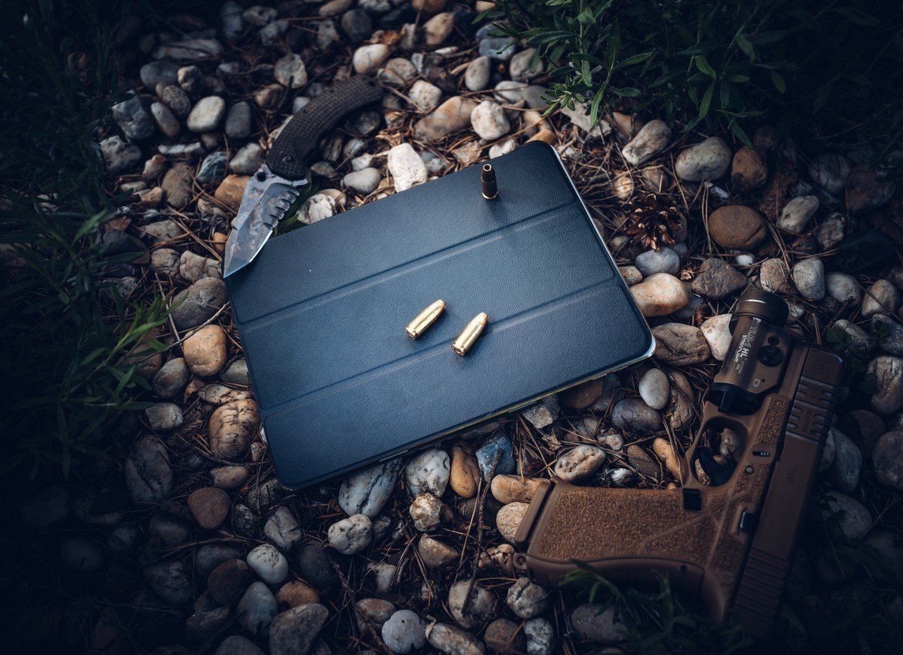 Tactical Book Tri Fold Pouzdro pro Xiaomi Pad 7 Pro Black