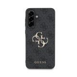Guess PU 4G Metal Logo Zadní Kryt pro Samsung Galaxy A36 Grey