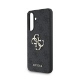 Guess PU 4G Metal Logo Zadní Kryt pro Samsung Galaxy A36 Grey