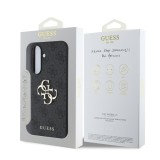 Guess PU 4G Metal Logo Zadní Kryt pro Samsung Galaxy A36 Grey
