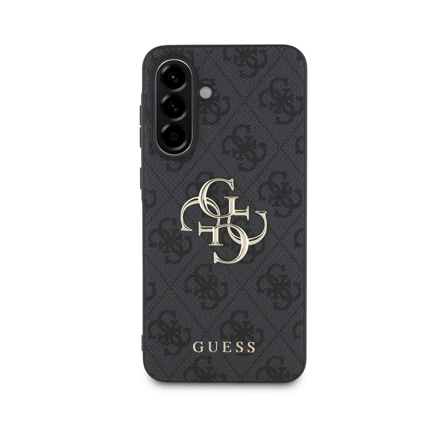 Guess PU 4G Metal Logo Zadní Kryt pro Samsung Galaxy A36 Grey