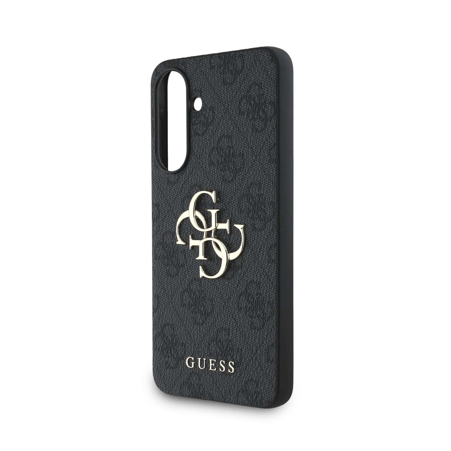 Guess PU 4G Metal Logo Zadní Kryt pro Samsung Galaxy A36 Grey