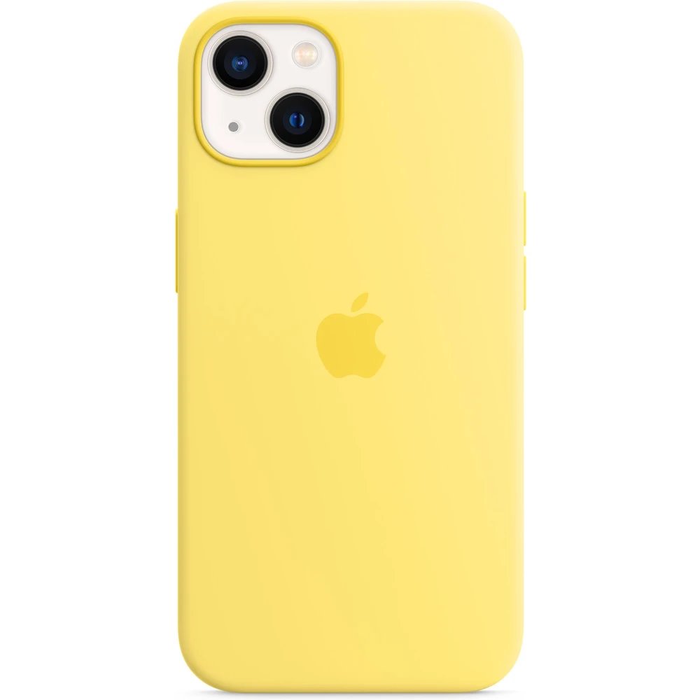 Silikonový kryt MN623ZM/A Apple vč. Magsafe pro Apple iPhone 13, lemon zest