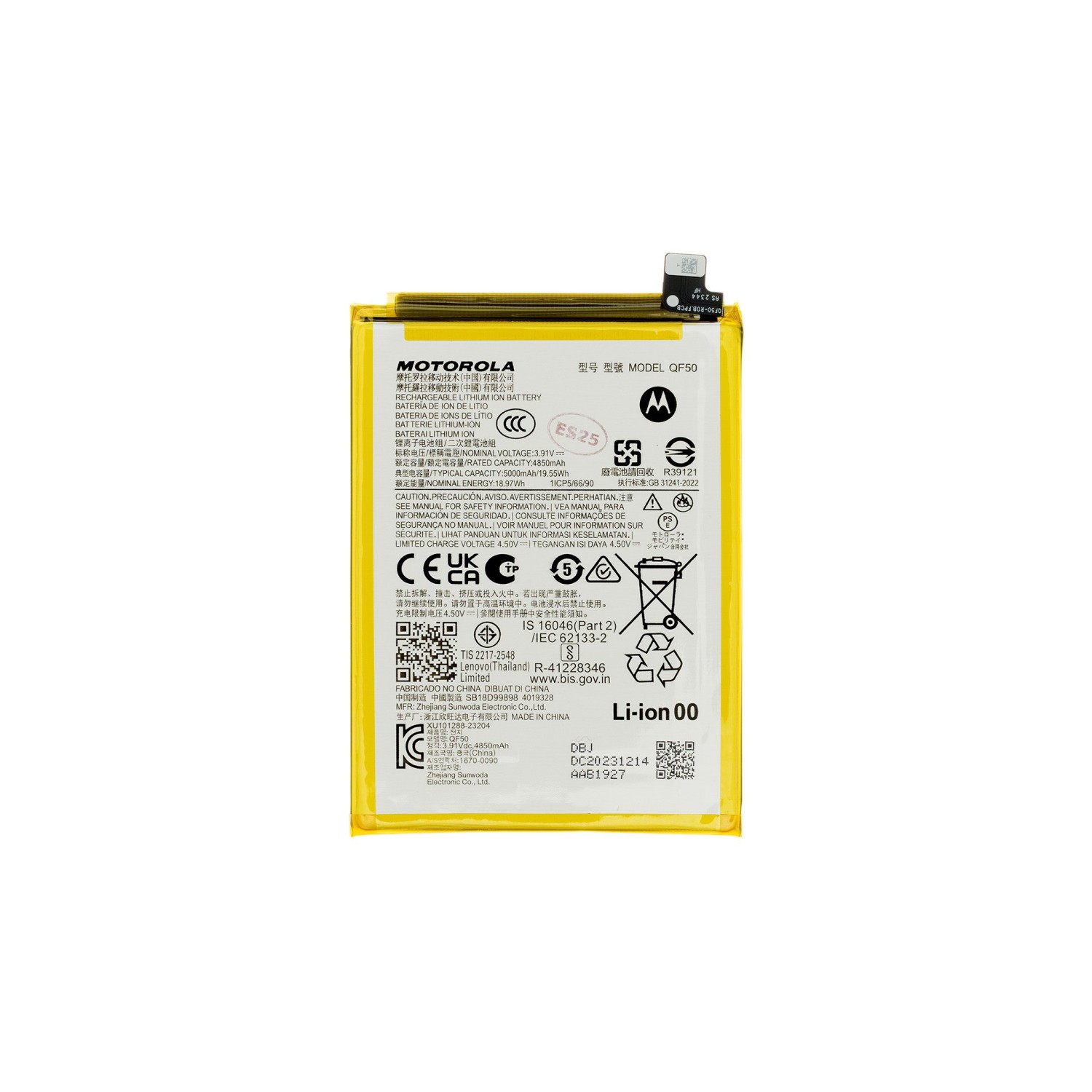 Originální baterie Motorola QF50 5000mAh (Service Pack)
