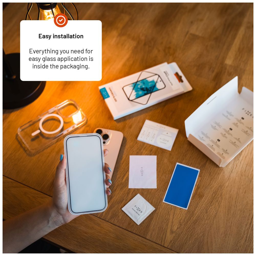 Ochranné tvrzené sklo FIXED Full-Cover pro Infinix Note 50 Pro, černé