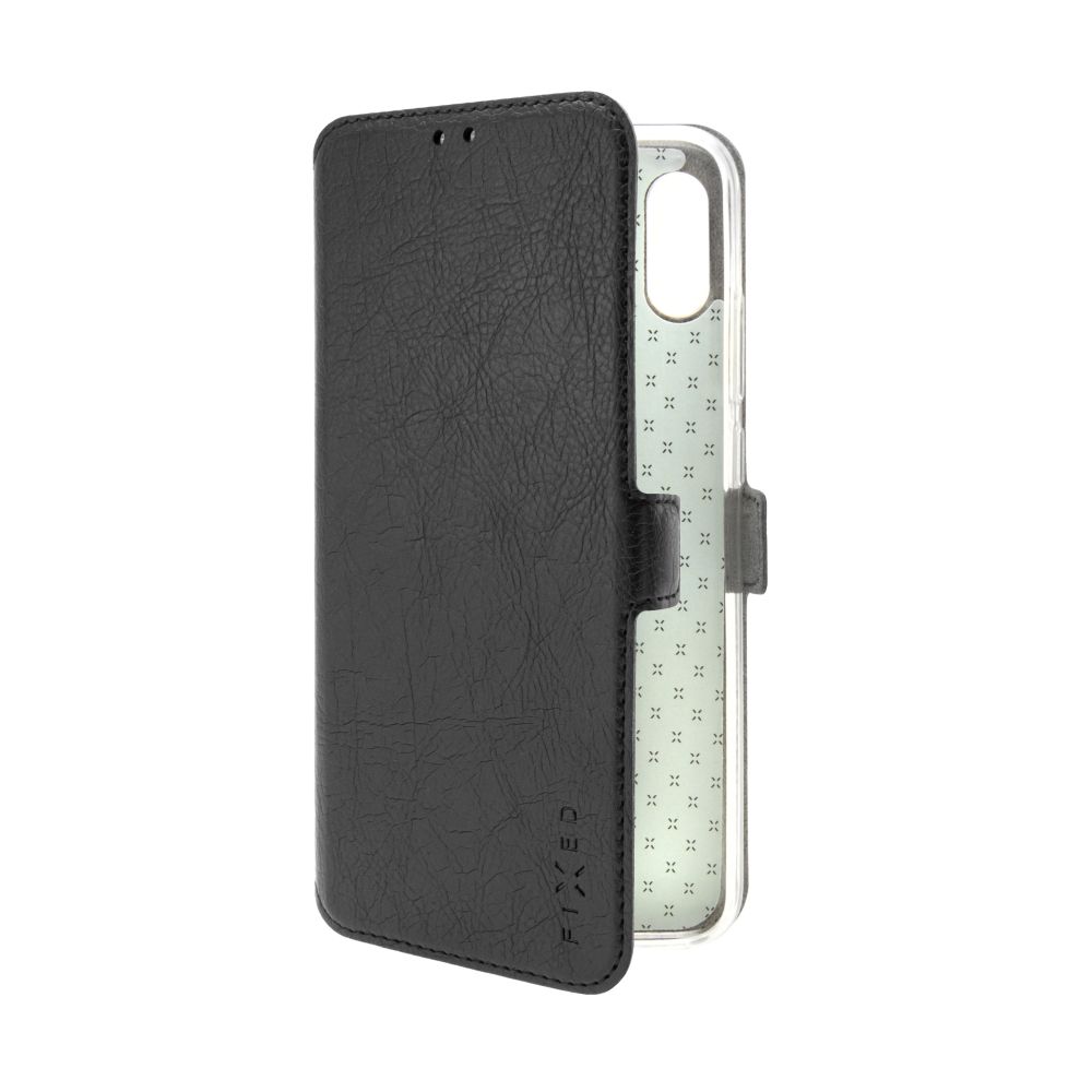 Tenké pouzdro typu kniha FIXED Topic pro Vivo Y04 4G, černé