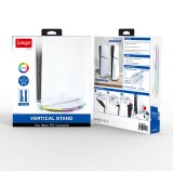 iPega P5S035SA Vertikální Stojan (2xUSB-A) s RGB pro PS5 Slim/PS5 Pro White