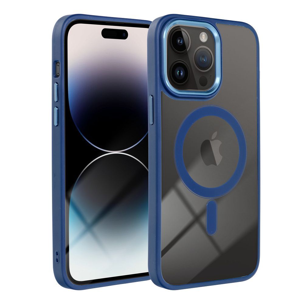 COLOR EDGE MAG COVER case compatible with MagSafe for IPHONE 13 navy blue