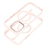 COLOR EDGE MAG COVER case compatible with MagSafe for IPHONE 15 pink