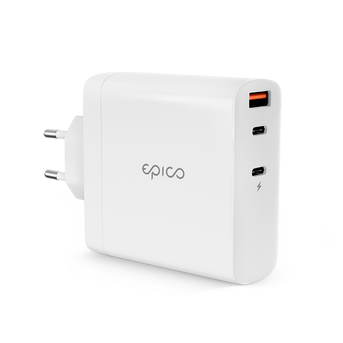 Sítová nabíječka Epico 140W GaN, bílá