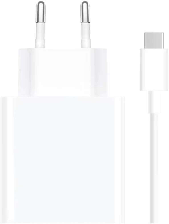 Xiaomi MDY-16-EF USB-A 33W Cestovní Nabíječka + USB-C 3A Datový Kabel White 