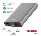 Swissten Aluminium 10000 mAh 20W šedá