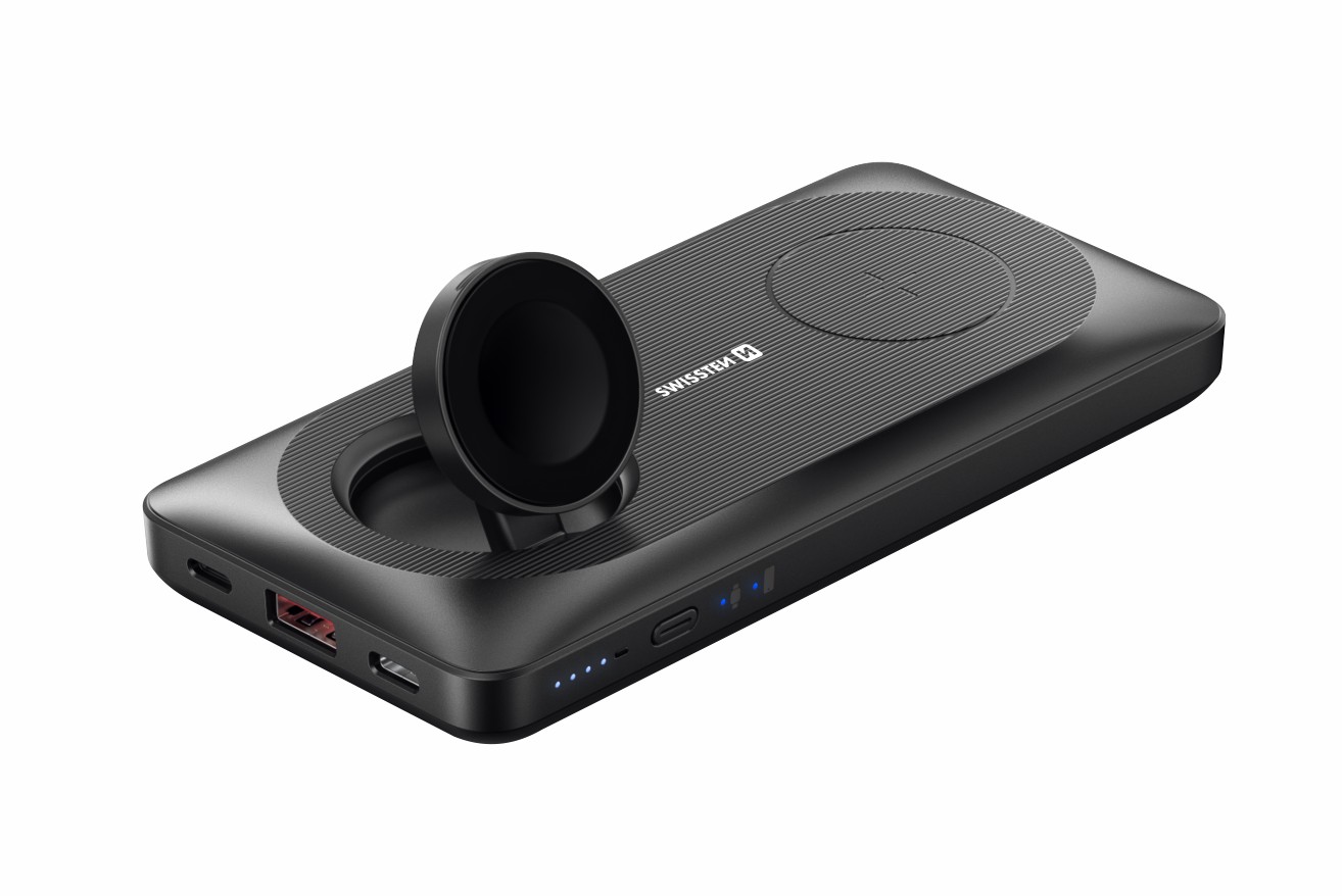 Swissten Power Bank 10000 mAh 2v1 pro Apple Watch a Magsafe