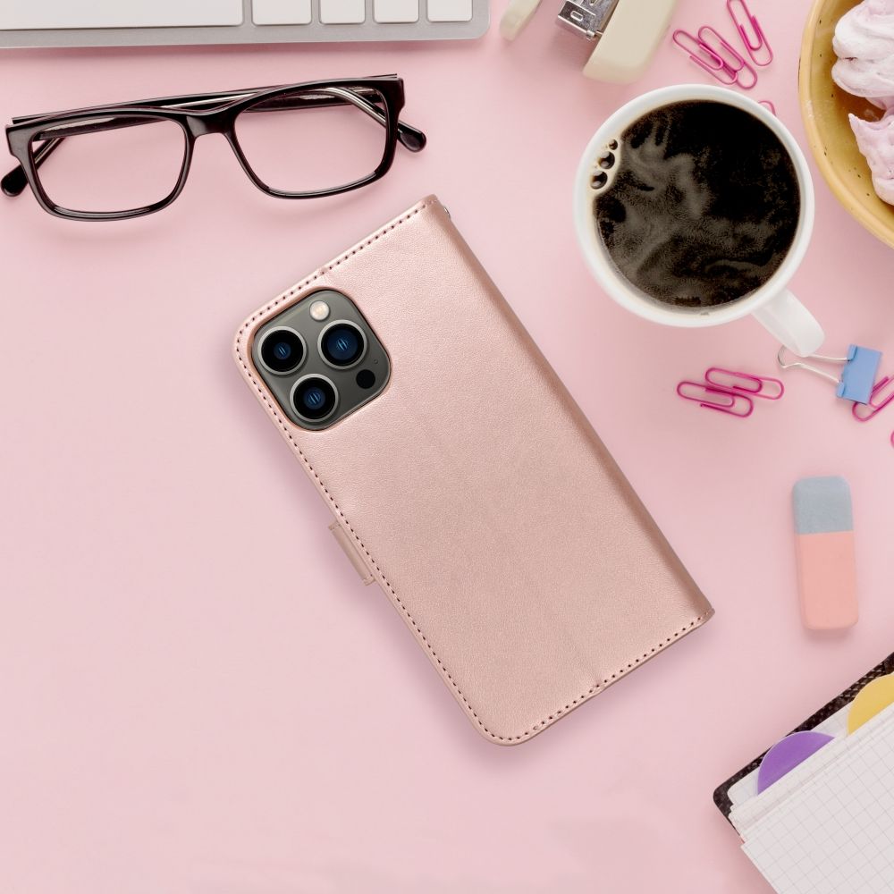 MEZZO Book case for IPHONE 13 tree rose gold