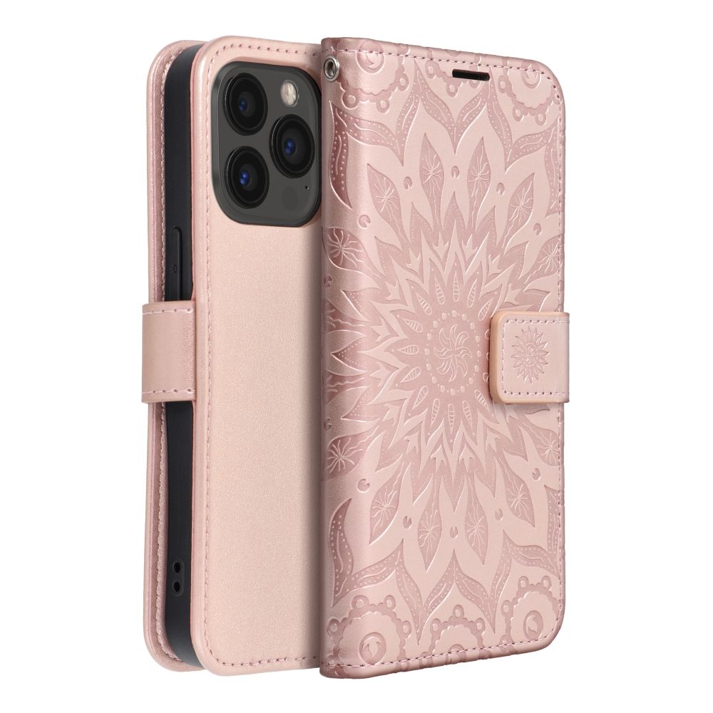 MEZZO Book case for IPHONE 13 PRO mandala rose gold