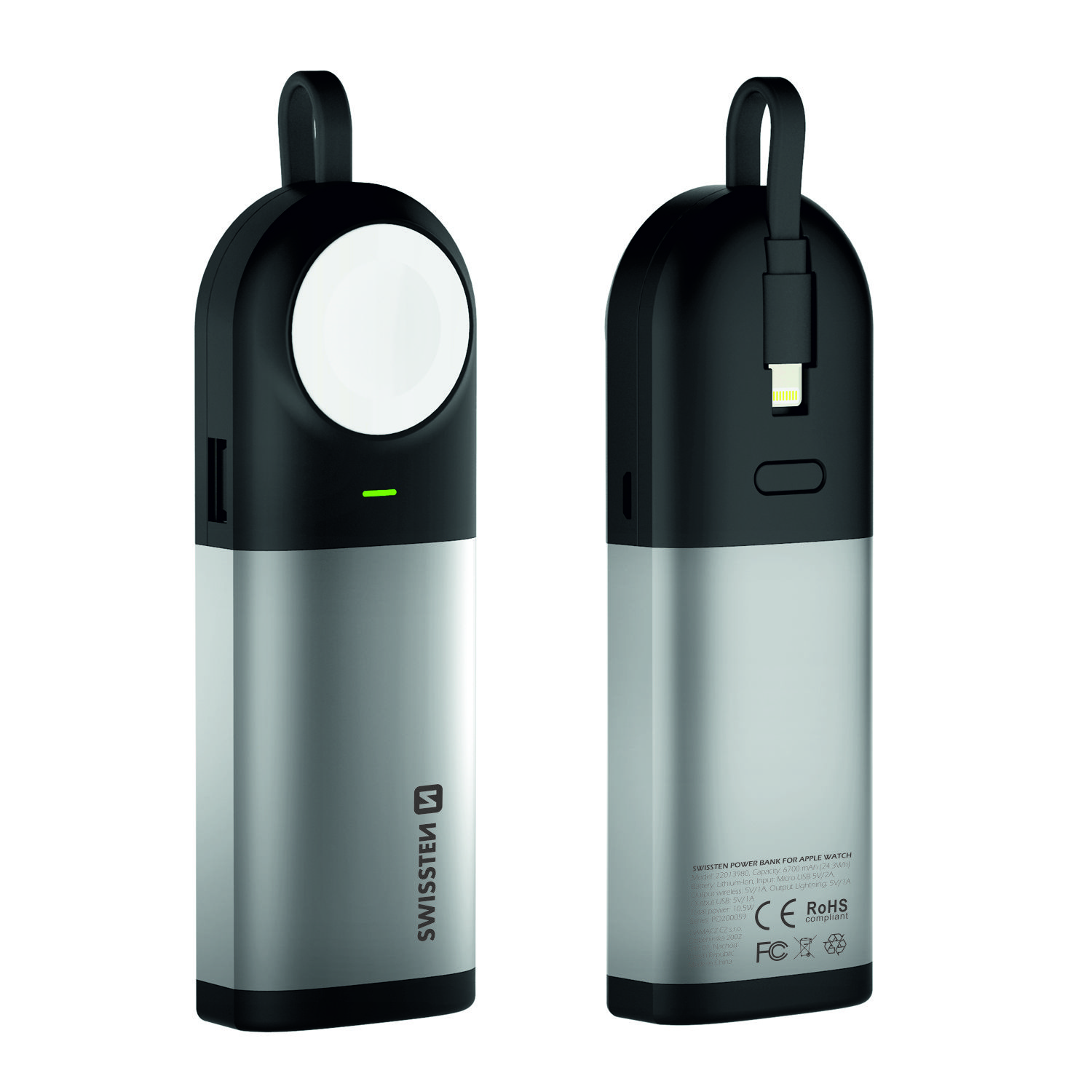 Swissten Powerbank 2in1 Apple Watch MFI 6700 mAh