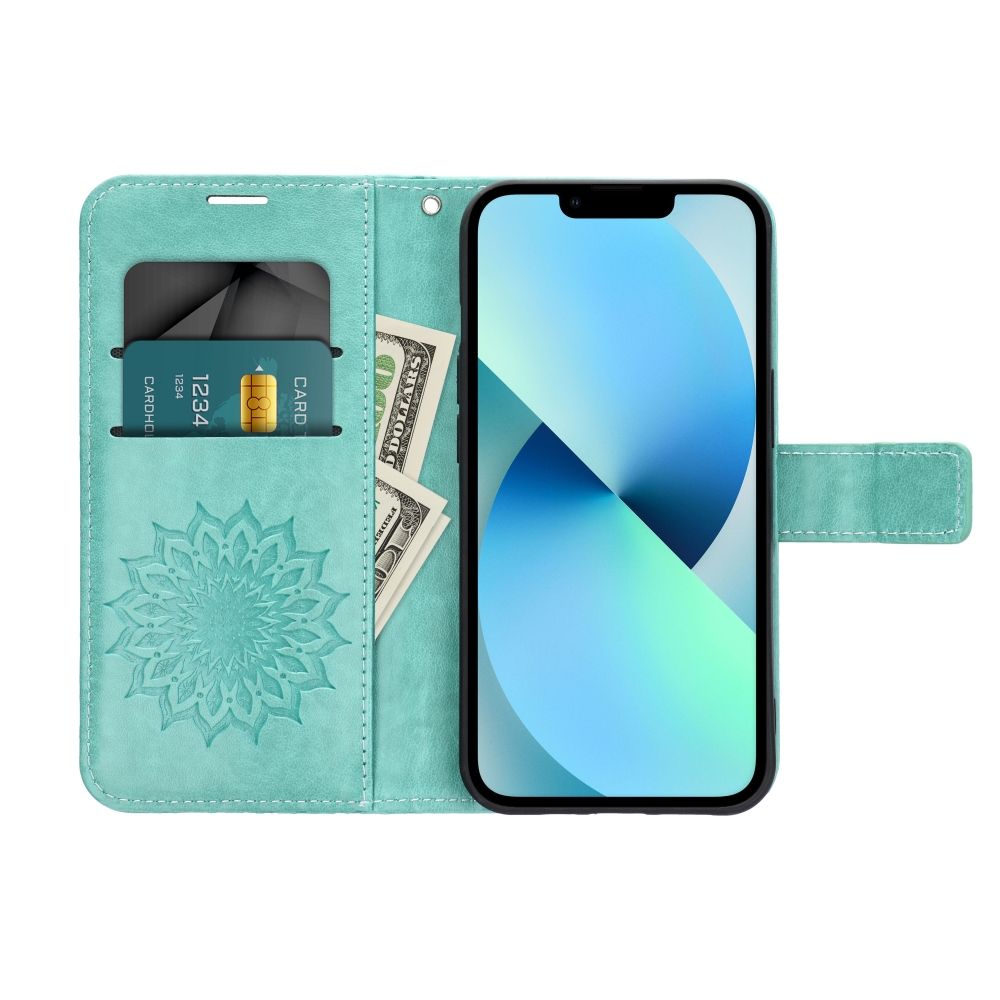 MEZZO Book case for IPHONE 16e (SE 4 2025) mandala green