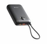 Swissten Power Bank Voltbox 35W 20.000 mAh s integrovanými kabely USB-C a Lightning – černá