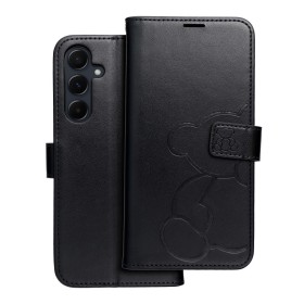 Flipové pouzdro MEZZO Book case pro Samsung Galaxy A55 5G, teddy bear black