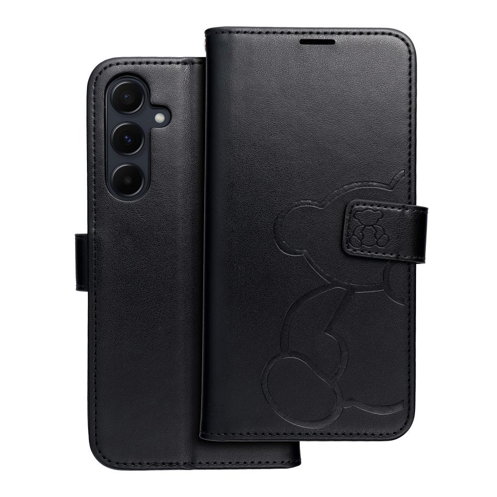 Flipové pouzdro MEZZO Book case pro Samsung Galaxy A55 5G, teddy bear black