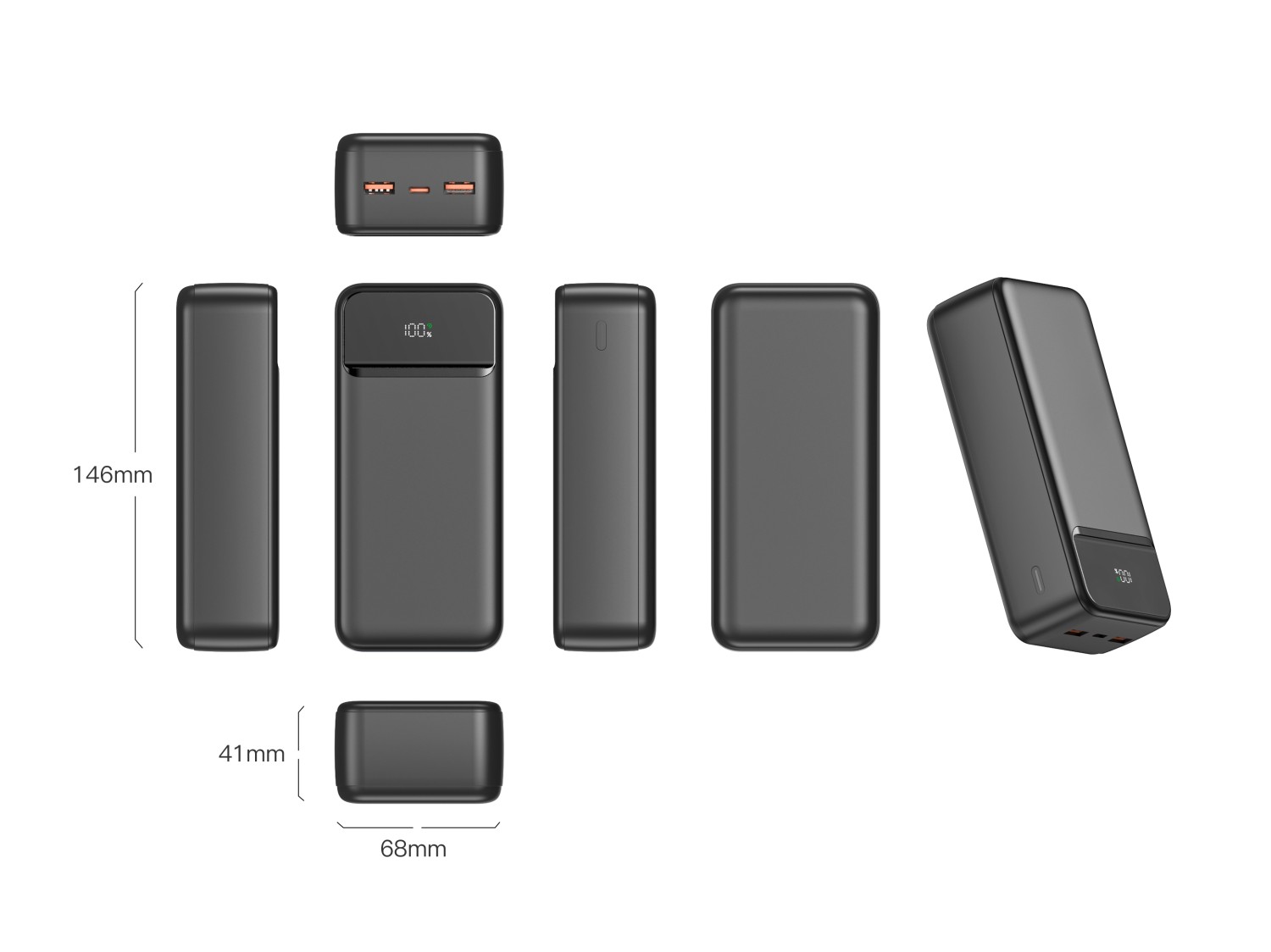 Swissten Power Bank 30 000 mAh Power Line II černá