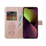 Flipové pouzdro MEZZO Book case pro Xiaomi Redmi Note 14 5G, dreamcatcher rose gold