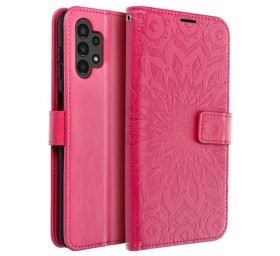 Flipové pouzdro MEZZO Book case pro Xiaomi Redmi Note 14 4G GLOBAL, mandala magenta