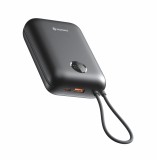 Swissten Power Bank Voltbox 35W 30.000 mAh s integrovanými kabely USB-C a Lightning černá