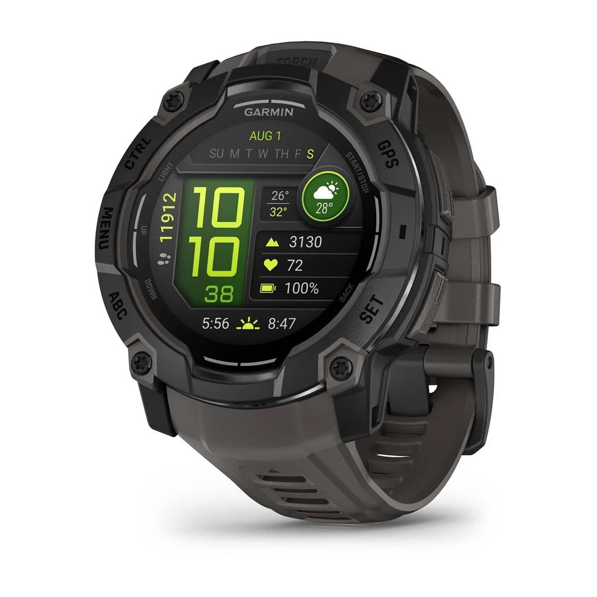 Garmin Instinct 3 50 mm, AMOLED, Black s charcoal páskem