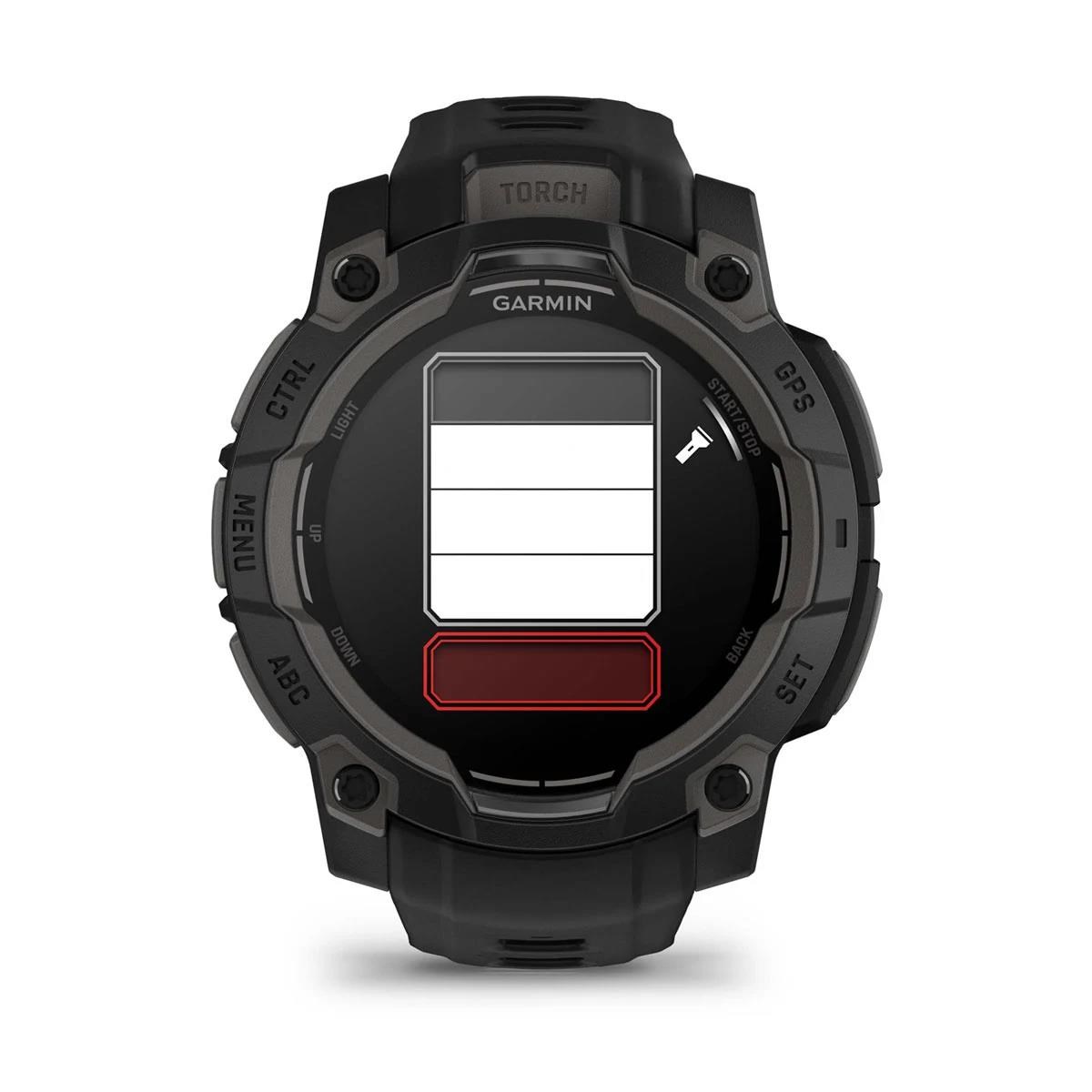 Garmin Instinct 3 45 mm, AMOLED, Černé s černým páskem