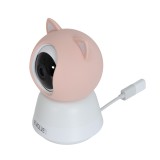 Evolveo Baby Monitor LUX- Chytrá 360° videochůvička s nočním viděním, detekcí pláče a pohybu, růžová 