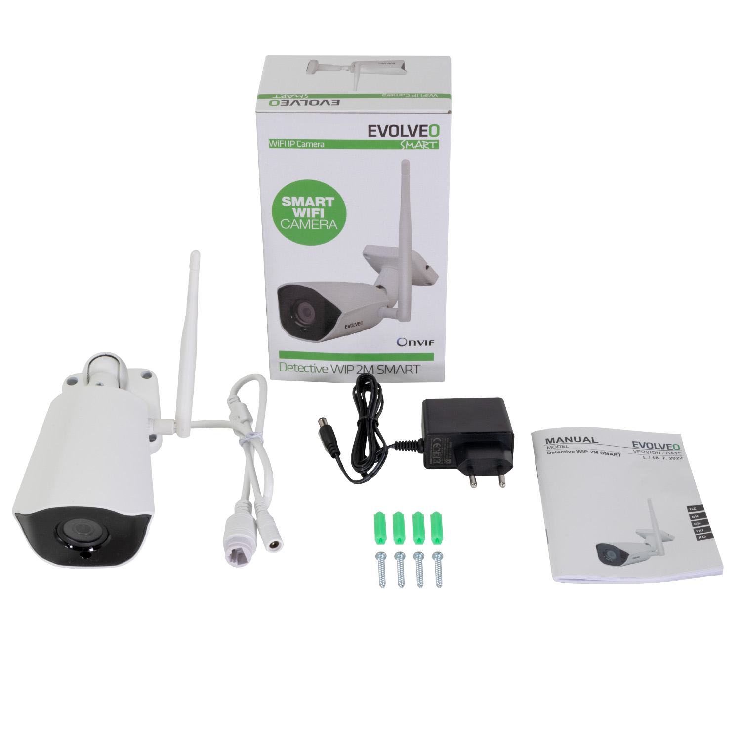 Evolveo Detective WIP 2M SMART, WiFI IP Kamera 