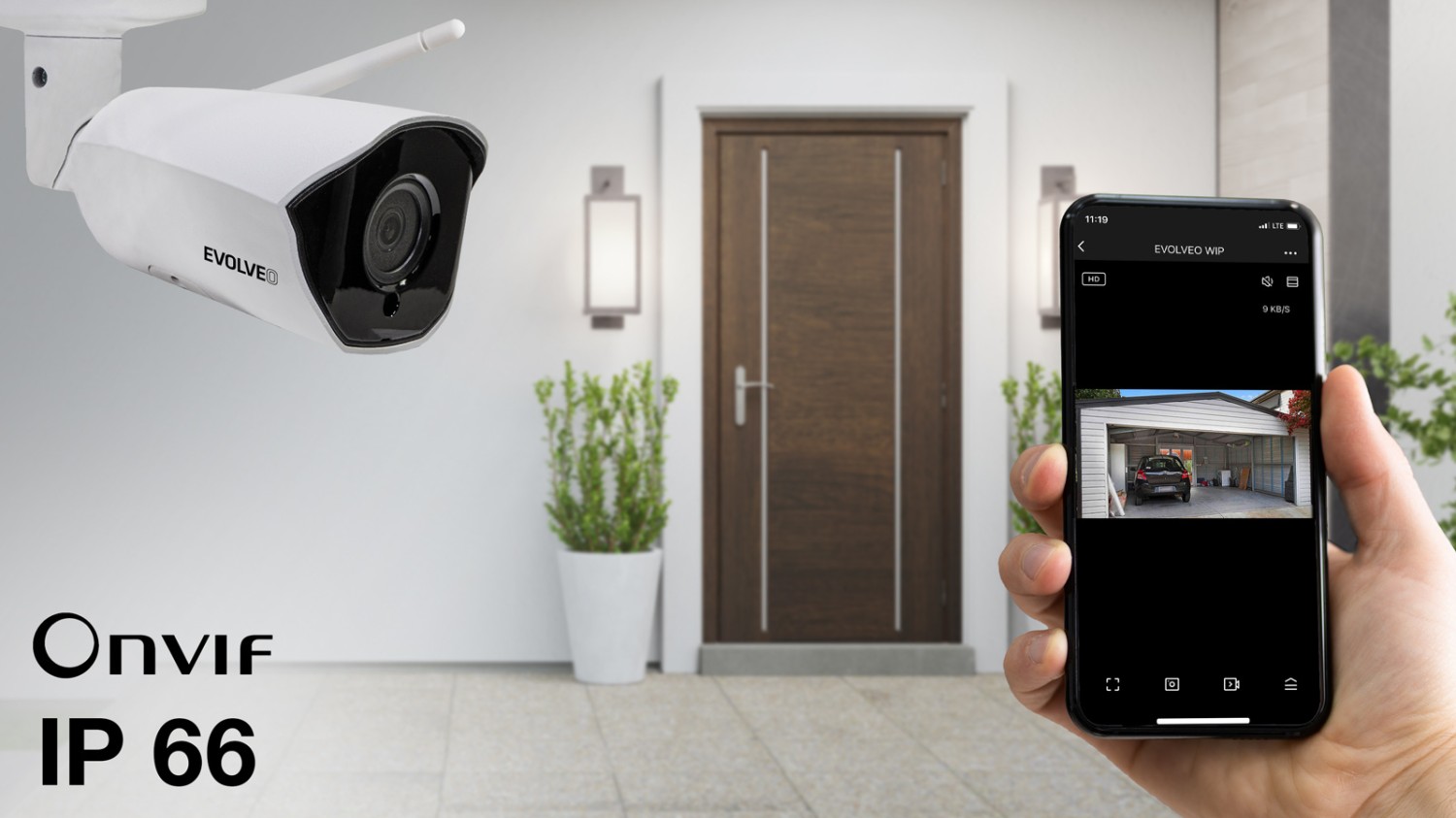 Evolveo Detective WIP 2M SMART, WiFI IP Kamera 