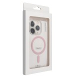 Drop Glue Colorful Ring Mag Cover compatible with MagSafe for IPHONE 16 PRO MAX pink