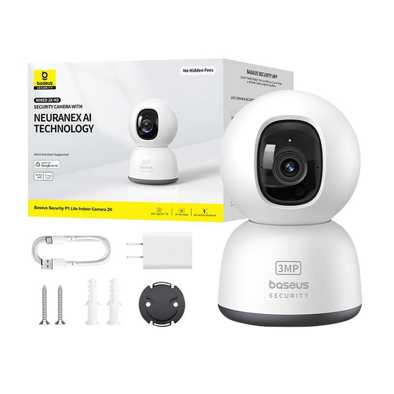 Baseus Security P1 Lite 2K Vnitřní kamera bílá