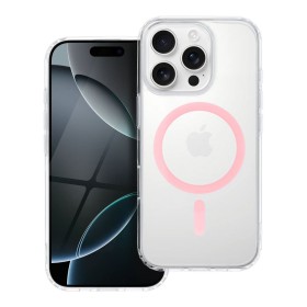 Zadní kryt Drop Glue Colorful Ring Mag Cover compatible with MagSafe pro Apple iPhone 12 Pro Max, růžová