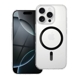 Zadní kryt Drop Glue Colorful Ring Mag Cover compatible with MagSafe pro Apple iPhone 16 Pro, černá