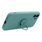 SILICONE RING case for XIAOMI Redmi Note 14 4G (GLOBAL - 164,84mm x 78,15mm x 8,16mm) green