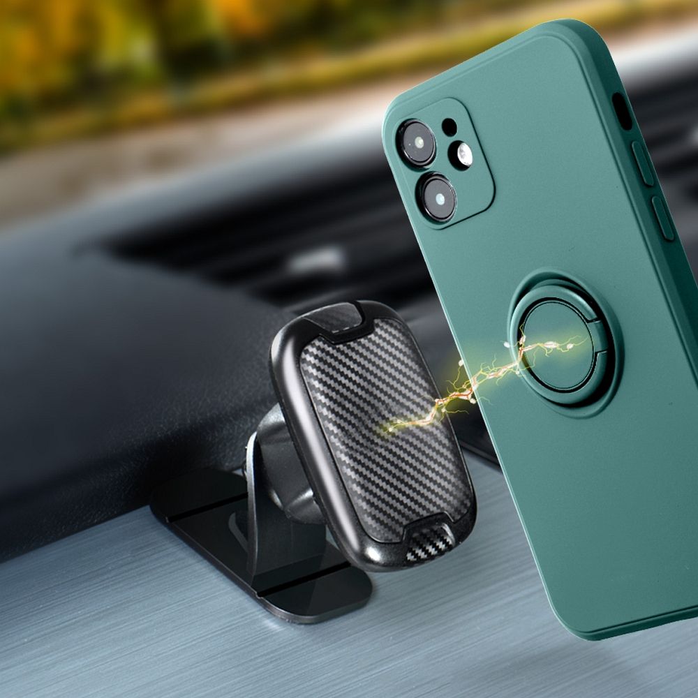 SILICONE RING case for XIAOMI Redmi Note 14 4G (GLOBAL - 164,84mm x 78,15mm x 8,16mm) green