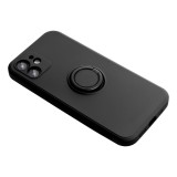 SILICONE RING case for XIAOMI Redmi Note 14 4G (GLOBAL - 164,84mm x 78,15mm x 8,16mm) black