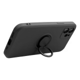 SILICONE RING case for XIAOMI Redmi Note 14 4G (GLOBAL - 164,84mm x 78,15mm x 8,16mm) black