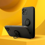 SILICONE RING case for XIAOMI Redmi Note 14 4G (GLOBAL - 164,84mm x 78,15mm x 8,16mm) black