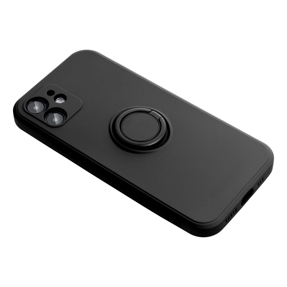 SILICONE RING case for XIAOMI Redmi Note 14 4G (GLOBAL - 164,84mm x 78,15mm x 8,16mm) black