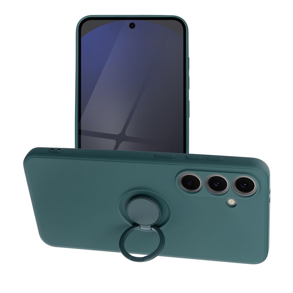 SILICONE RING case for SAMSUNG S24 FE green