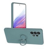 SILICONE RING case for SAMSUNG A53 5G green