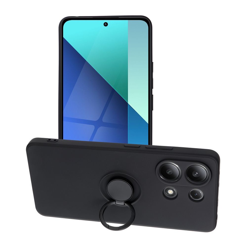 SILICONE RING case for XIAOMI Redmi Note 13 4G black