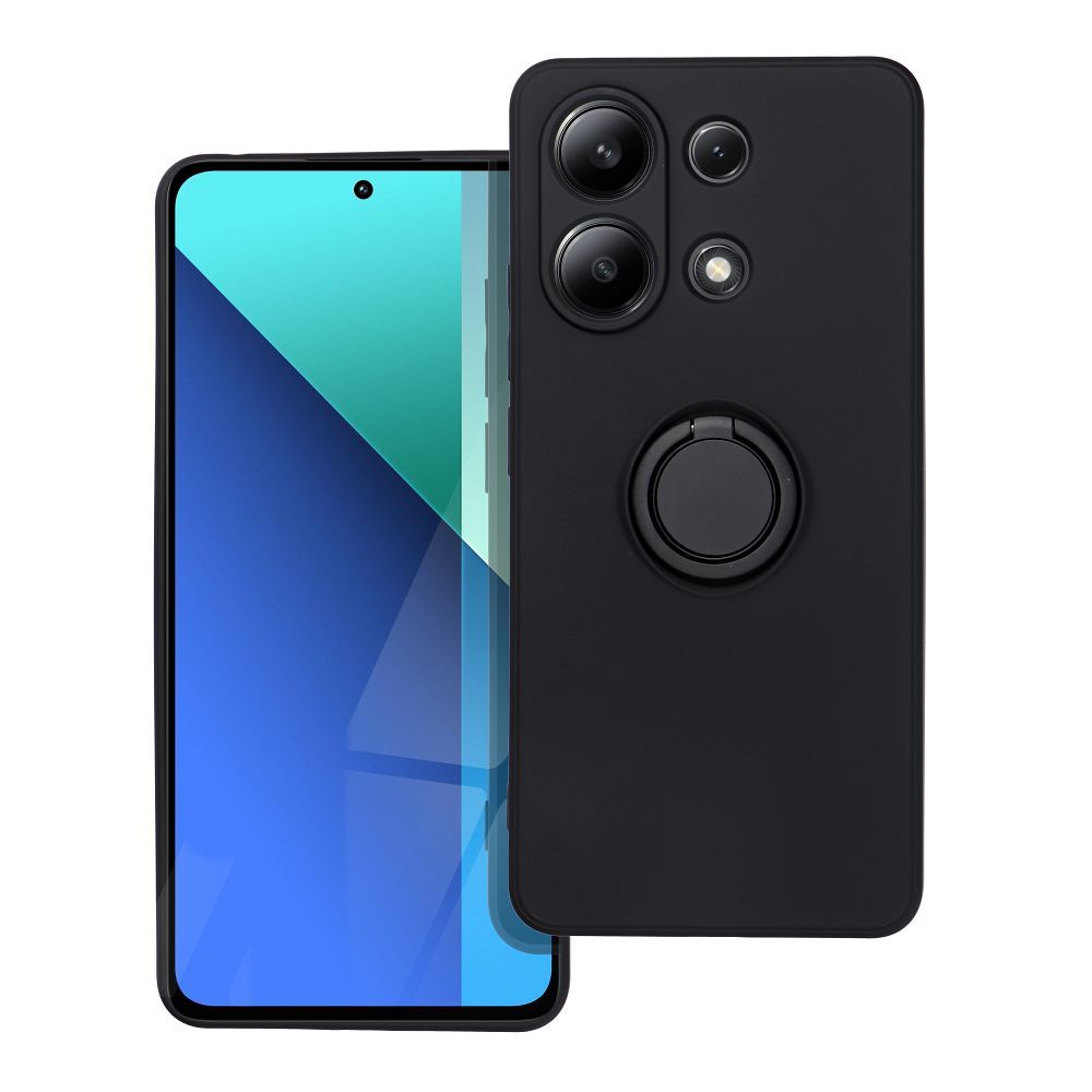 SILICONE RING case for XIAOMI Redmi Note 13 4G black