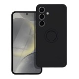 SILICONE RING case for SAMSUNG S24 black
